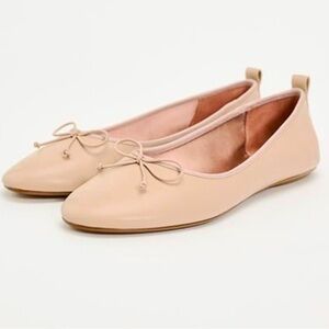 ✨Zara Nude Pink Ballet Flats NWOT